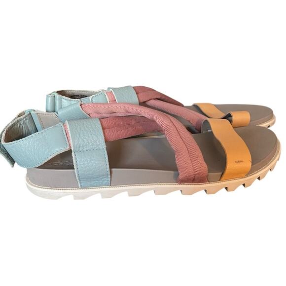 Sorel Roaming Decon Sandals Crushed Blue Chrome Gray size 9 - Picture 3 of 9